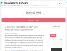 Tablet Screenshot of enjoyingjams.com